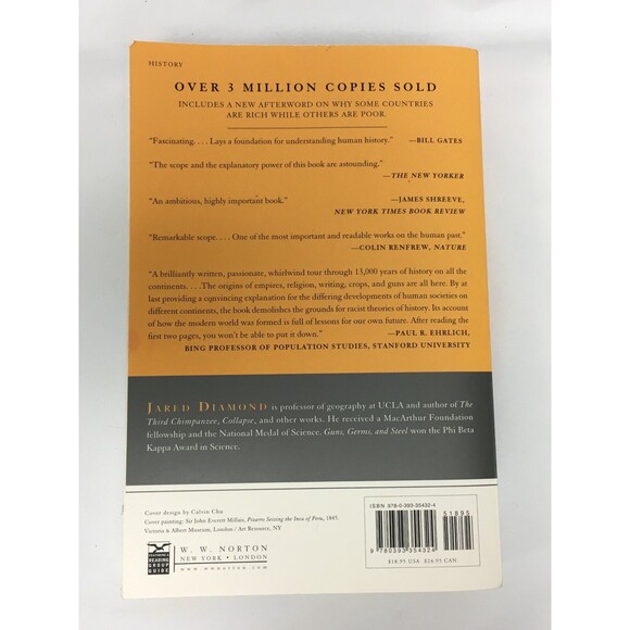 Guns Germs And Steel Book Jared Diamond The Fates of Human Societies - Picture 2 of 5